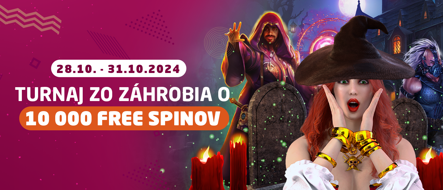 Turnaj zo záhrobia o 10 000 free spinov 